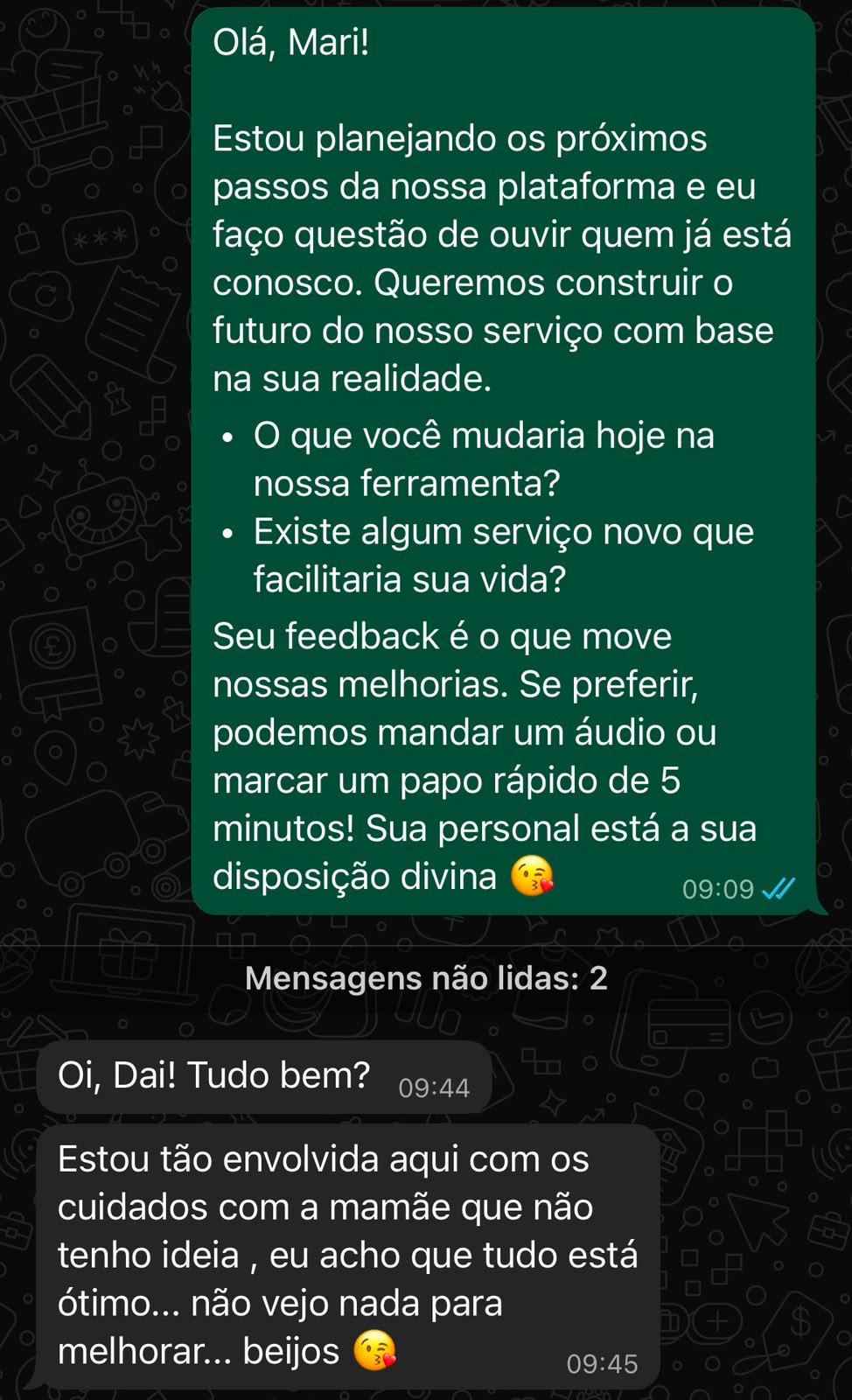 Feedback de Aluna